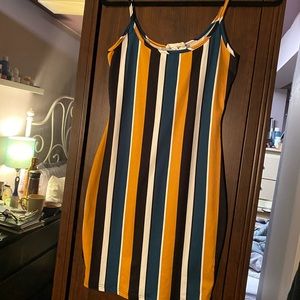Stripped mini dress